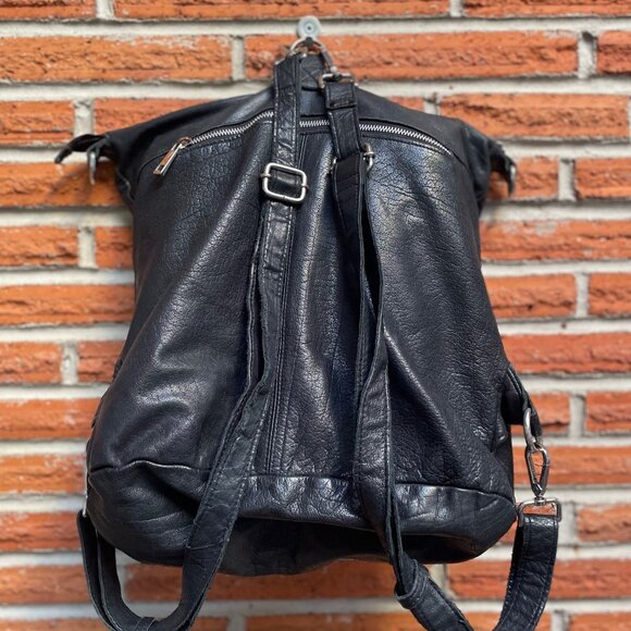 Handmade Washed Leather 2 in 1 Bag - Picture 4 of 7